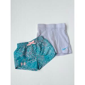 Baby Girls Active Lot Nike Lavender Skort 18M Under Armour Teal Shorts 12M